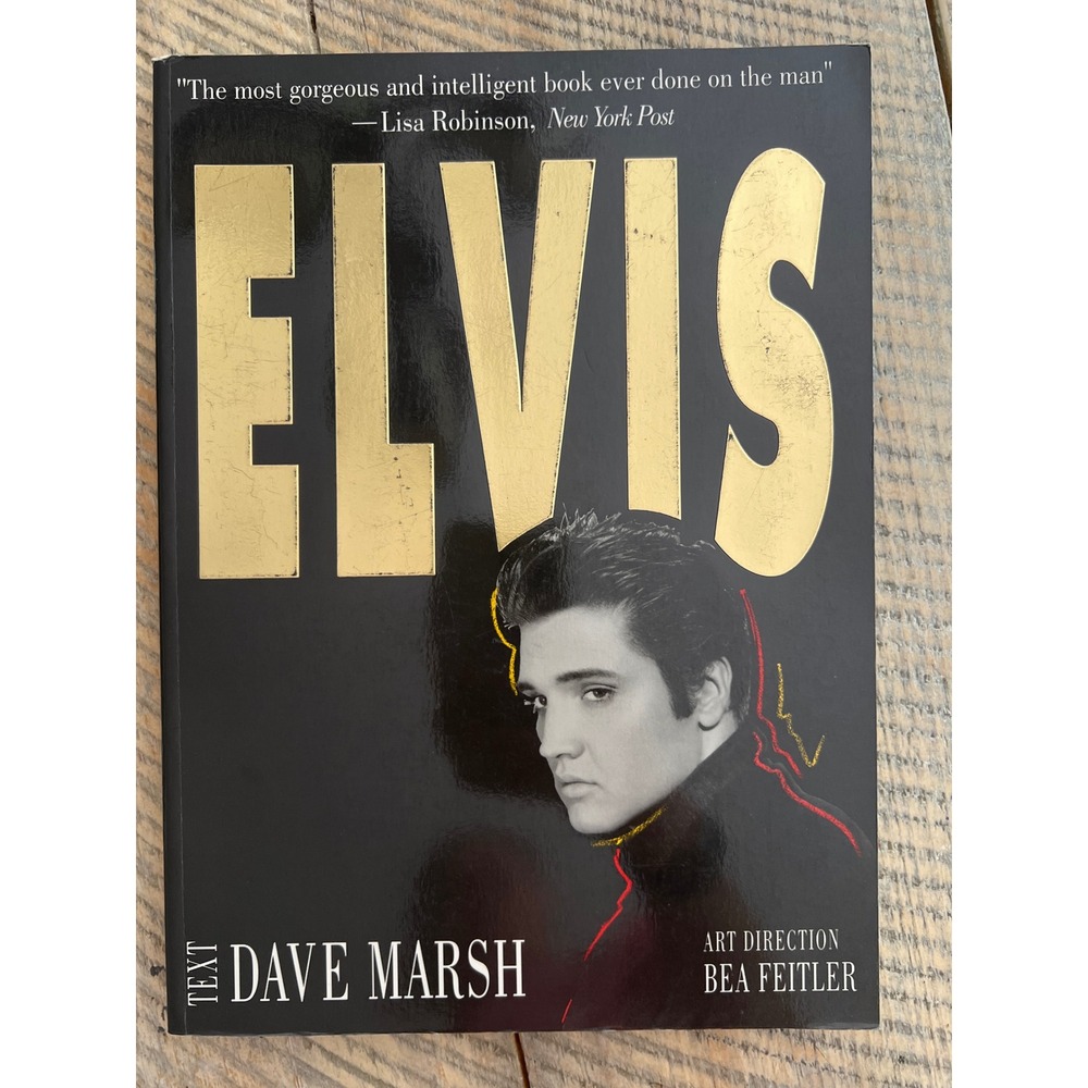 Elvis by Dave Marsh Illustrated Biography Softcover Book Thunders Mouth Press